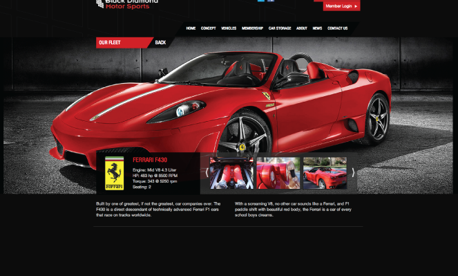 Black Diamond Motorsports Website