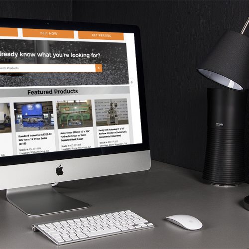 machinery dealer ecommerce website design
