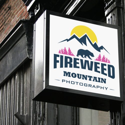 Fireweed mountain logo design